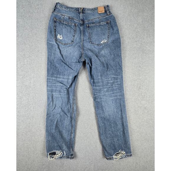 We the Free Jeans Womens Size 32 CRVY Destructed Straight Leg Free People - Picture 2 of 16